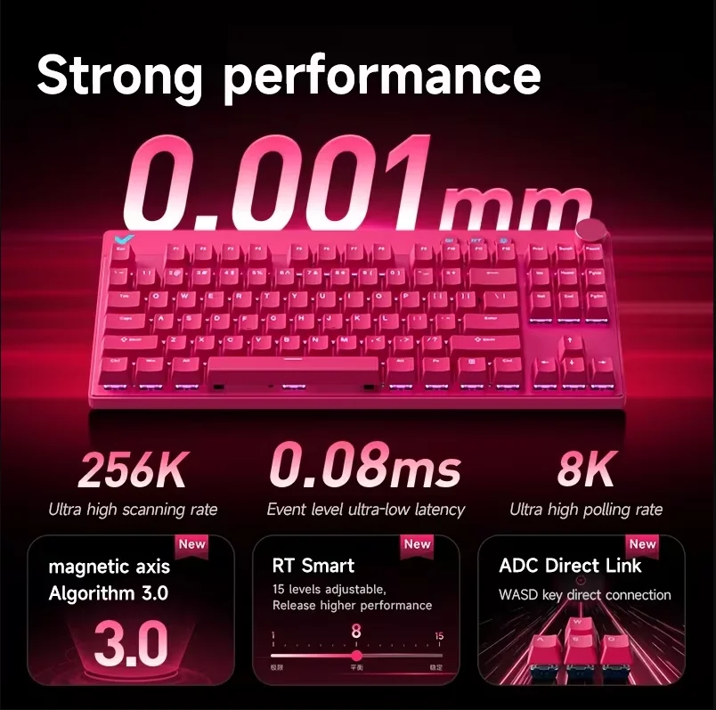 MCHOSE MIX87 Clavier Mécanique Filaire Gaming
